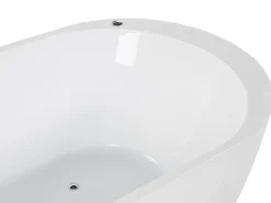 Banheira Autonoma De Hidromassagem Em Acrilico Branco Com Led 170 X 80 Cm Nevis