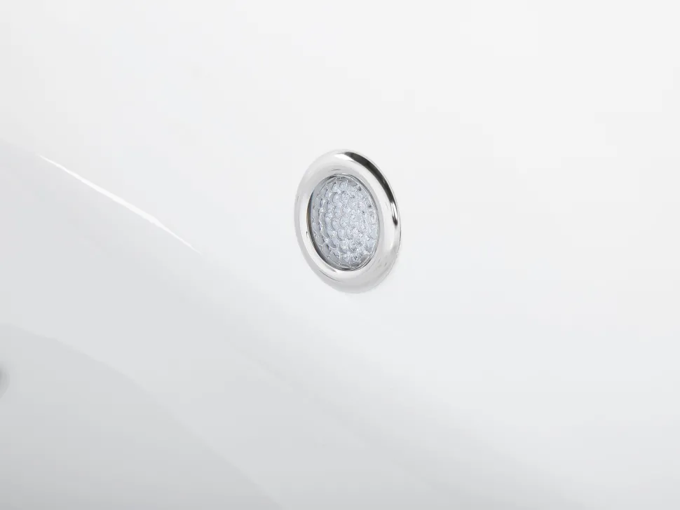 Banheira Autonoma De Hidromassagem Em Acrilico Branco Com Led 170 X 80 Cm Nevis