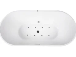 Banheira Autonoma De Hidromassagem Em Acrilico Branco Com Led 170 X 80 Cm Havana