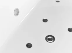 Banheira Autonoma De Hidromassagem Em Acrilico Preto Com Led 170 X 80 Cm Nevis Iii