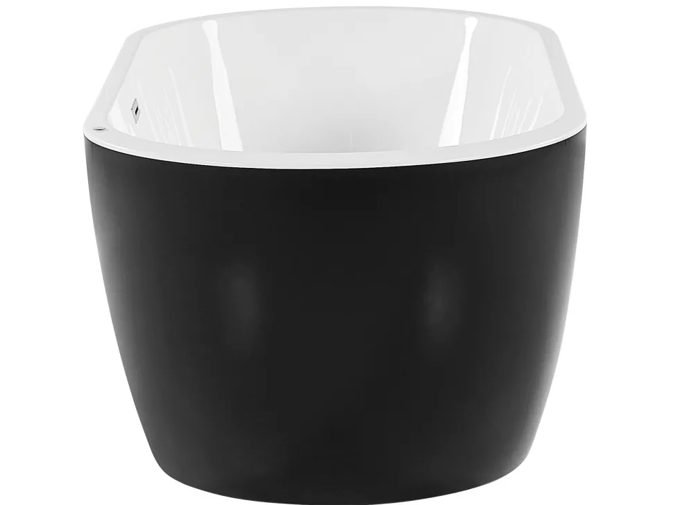 Banheira Autonoma De Hidromassagem Em Acrilico Preto Com Led 170 X 80 Cm Nevis Iii