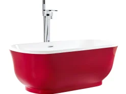 Banheira Autonoma Em Acrilico Vermelho 170 X 77 Cm Tesoro