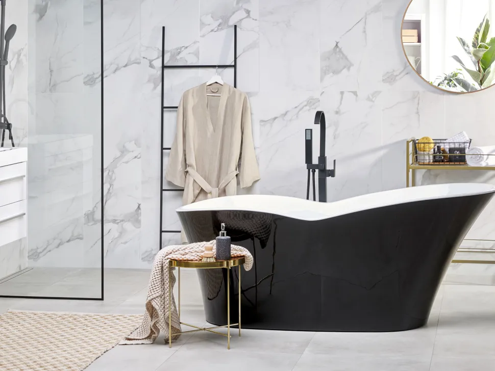 Banheira Autonoma Em Acrilico Preto 170 X 80 Cm Dulcina