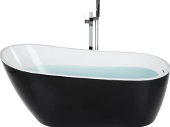 Banheira Autonoma Em Acrilico Preto 170 X 78 Cm Solarte