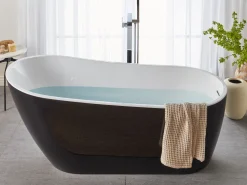 Banheira Autonoma Em Acrilico Preto 170 X 78 Cm Solarte