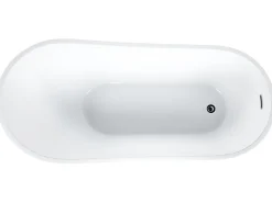 Banheira Autonoma Em Acrilico Preto 170 X 78 Cm Solarte