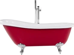 Banheira Autonoma Em Acrilico Vermelho 153 X 77 Cm Cayman