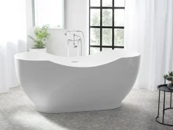 Banheira Autonoma Em Acrilico Branco 170 X 77 Cm Bayley