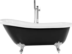 Banheira Autonoma Em Acrilico Preto 153 X 77 Cm Cayman