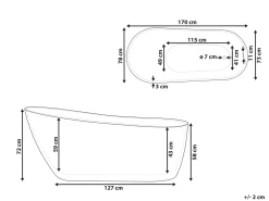 Banheira Autonoma Em Acrilico Branco 170 X 78 Cm Solarte