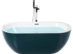 Banheira Autonoma Em Acrilico Azul Esverdeado 170 X 80 Cm Nevis