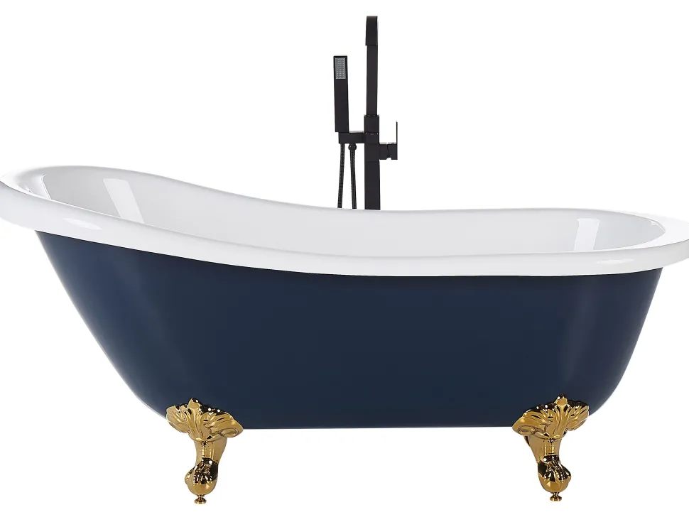 Banheira Autonoma Em Acrilico Azul 170 X 76 Cm Cayman