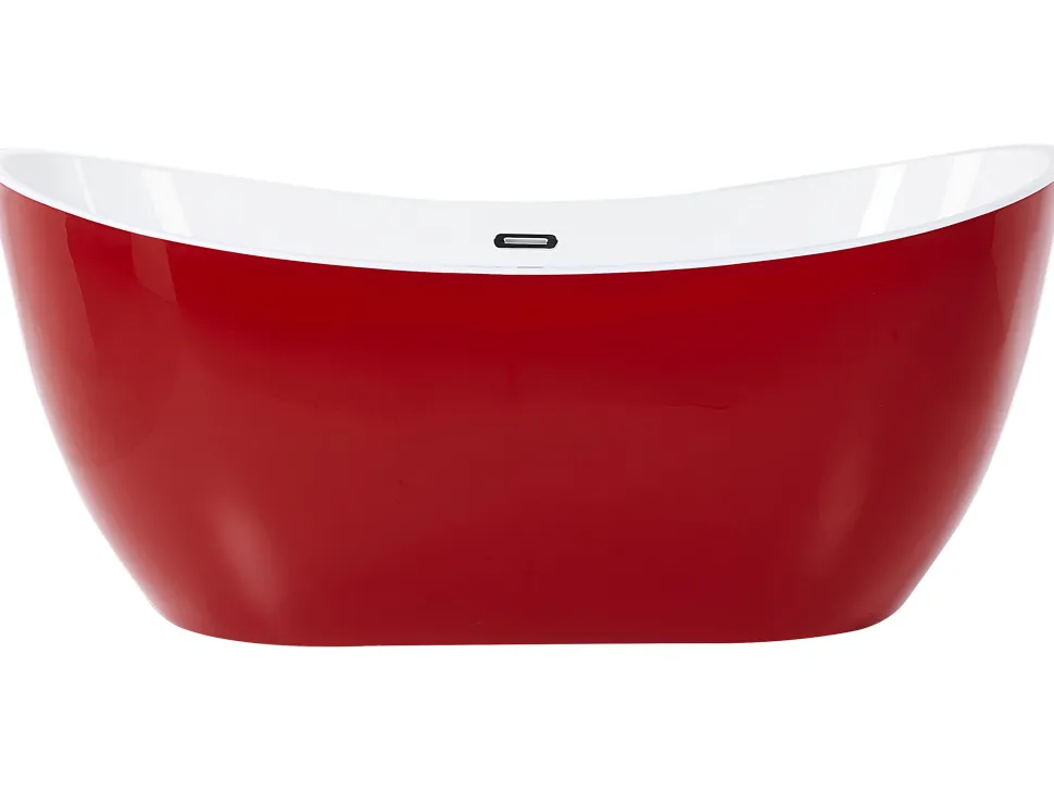 Banheira Autonoma Em Acrilico Vermelho 150 X 75 Cm Antigua