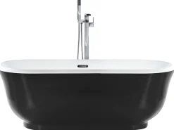 Banheira Autonoma Em Acrilico Preto 170 X 77 Cm Tesoro