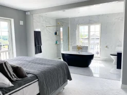 Banheira Autonoma Em Acrilico Preto 170 X 77 Cm Tesoro