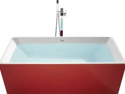 Banheira Autonoma Em Acrilico Vermelho 170 X 81 Rios