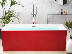 Banheira Autonoma Em Acrilico Vermelho 170 X 81 Rios