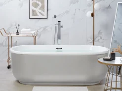 Banheira Autonoma Em Acrilico Prateado 170 X 80 Cm Pinel