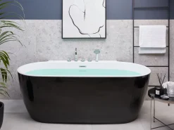 Banheira Autonoma Em Acrilico Preto 170 X 80 Cm Rotso