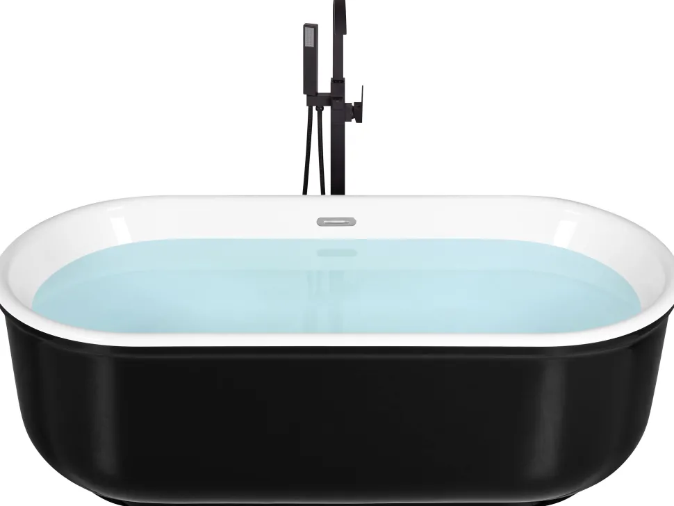 Banheira Autonoma Em Acrilico Preto 170 X 80 Cm Pinel