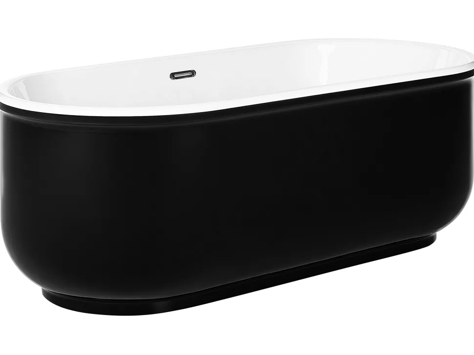 Banheira Autonoma Em Acrilico Preto 170 X 80 Cm Pinel