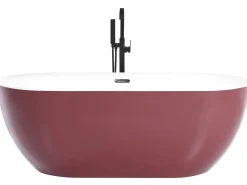 Banheira Autonoma Em Acrilico Vermelho 170 X 80 Cm Carrera