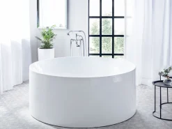 Banheira Autonoma Em Acrilico Branco 140 Cm Ibiza