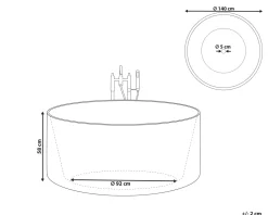 Banheira Autonoma Em Acrilico Branco 140 Cm Ibiza
