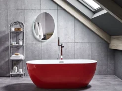 Banheira Autonoma Em Acrilico Vermelho 150 X 75 Cm Nevis