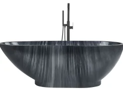 Banheira Autonoma Em Acrilico Preto Com Efeito De Marmore 170 X 80 Cm Rioja