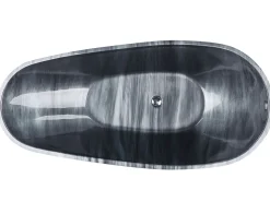 Banheira Autonoma Em Acrilico Preto Com Efeito De Marmore 170 X 80 Cm Rioja