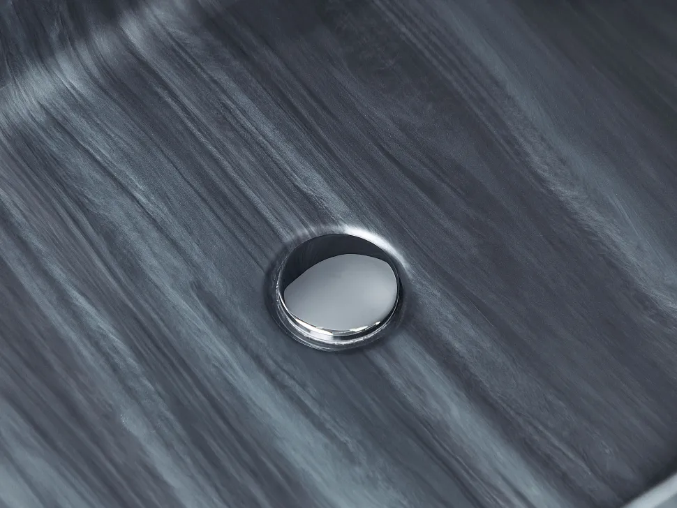 Banheira Autonoma Em Acrilico Preto Com Efeito De Marmore 170 X 80 Cm Rioja