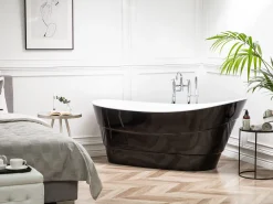 Banheira Autonoma Em Acrilico Preto 170 X 73 Cm Buenavista