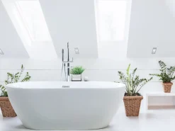 Banheira Autonoma Em Acrilico Branco 170 X 80 Cm Nevis