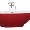 Banheira Autonoma Em Acrilico Vermelho E Branco 173 X 82 Cm Guiana