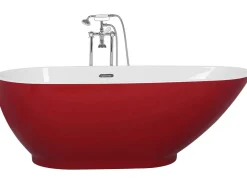 Banheira Autonoma Em Acrilico Vermelho E Branco 173 X 82 Cm Guiana