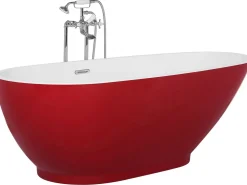 Banheira Autonoma Em Acrilico Vermelho E Branco 173 X 82 Cm Guiana