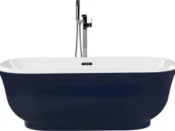 Banheira Autonoma Em Acrilico Azul Marinho 170 X 77 Cm Tesoro