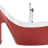 Banheira Autonoma Em Acrilico Vermelho E Branco 180 X 80 Cm Coco