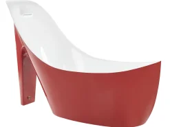 Banheira Autonoma Em Acrilico Vermelho E Branco 180 X 80 Cm Coco