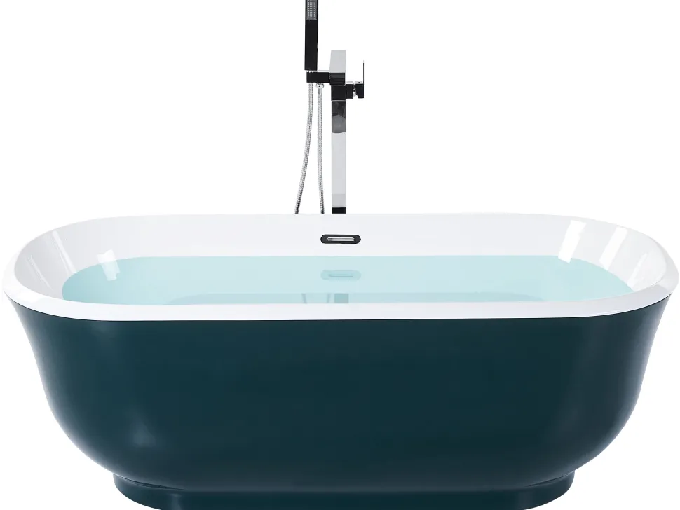 Banheira Autonoma Em Acrilico Azul Esverdeado 170 X 77 Cm Tesoro