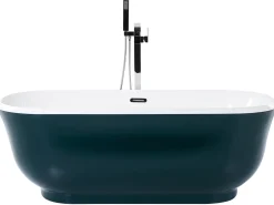 Banheira Autonoma Em Acrilico Azul Esverdeado 170 X 77 Cm Tesoro