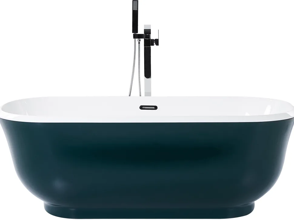 Banheira Autonoma Em Acrilico Azul Esverdeado 170 X 77 Cm Tesoro