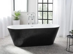 Banheira Autonoma Em Acrilico Preto 170 X 170 Cm Cabritos