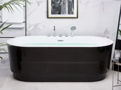 Banheira Autonoma Em Acrilico Preto Com Chuveiro 170 X 80 Cm Empresa