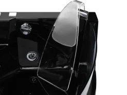 Banheira De Hidromassagem De Canto Em Acrilico Preto Com Led 190 X 135 Cm Marina