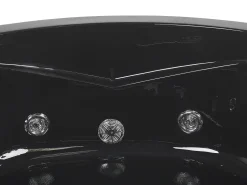 Banheira De Hidromassagem De Canto Em Acrilico Preto Com Led 140 X 140 Cm Baracoa