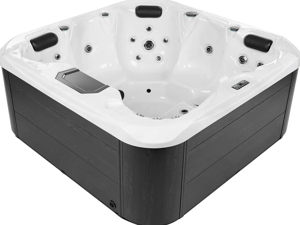 Banheira De Hidromassagem De Exterior Em Acrilico Branco Com Led 200 X 200 Cm Lastarria