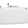 Banheira De Hidromassagem De Canto Versao A Direita Em Acrilico Branco 182 X 122 Cm Serrana