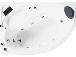 Banheira De Hidromassagem De Canto A Direita Com Led Em Branco Neiva